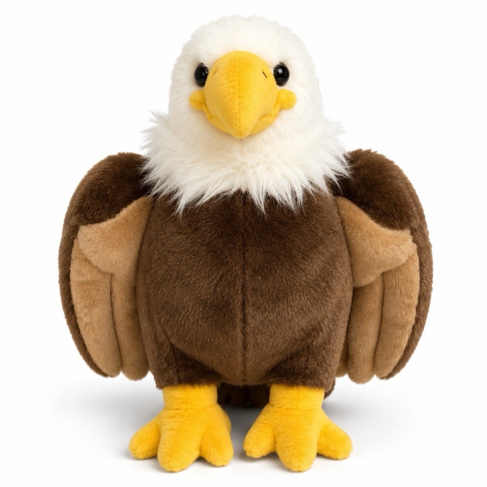 Fiesta Bald Eagle Plush 12"‎ Brown Bird Stuffed Animal Realistic Toy